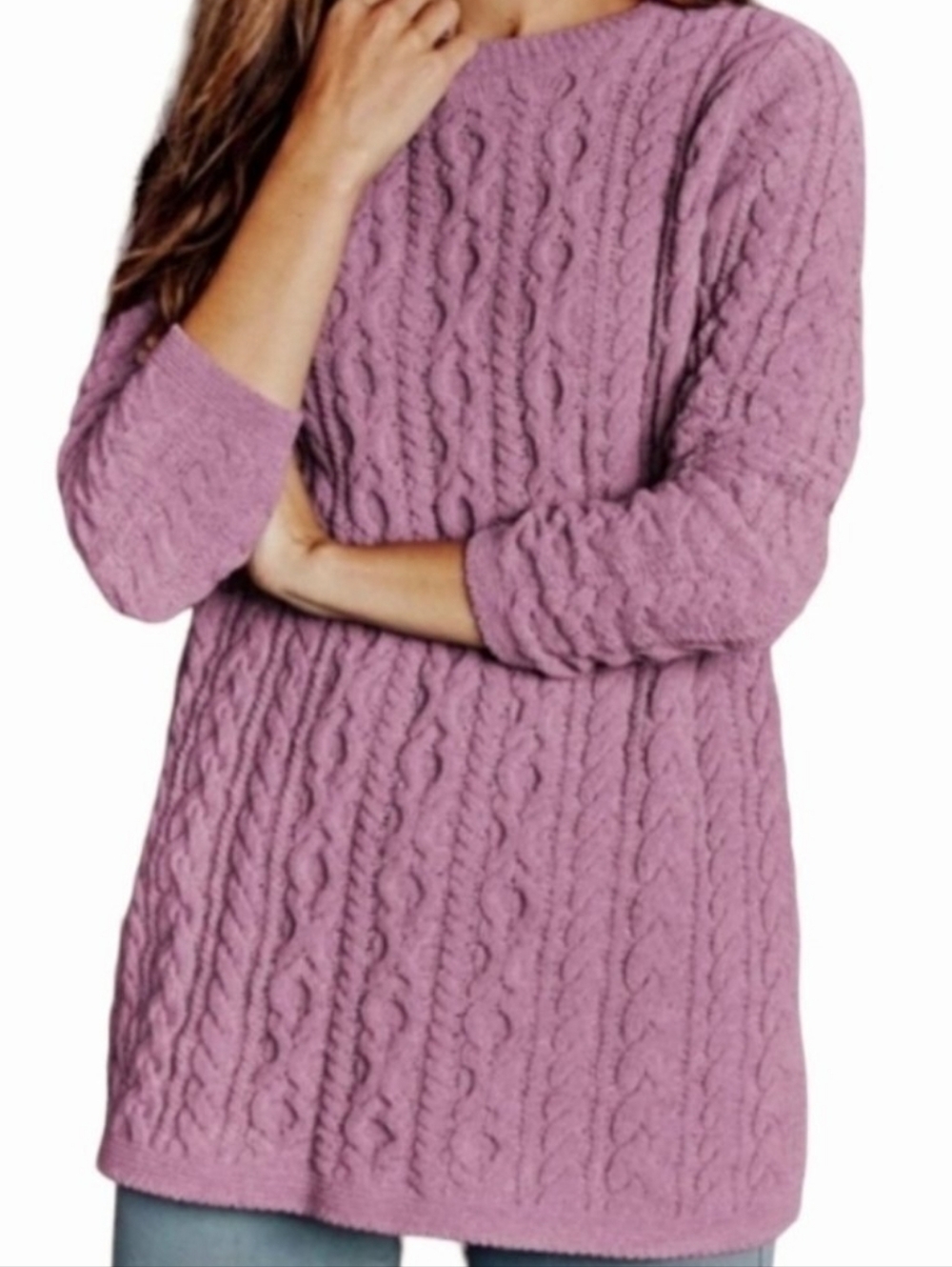 NWT J. Jill Sugar Plum Chenille Sweater